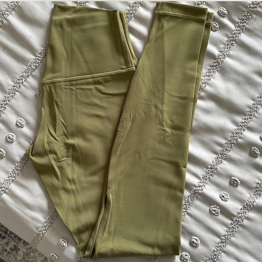 green lululemon align leggings size 4